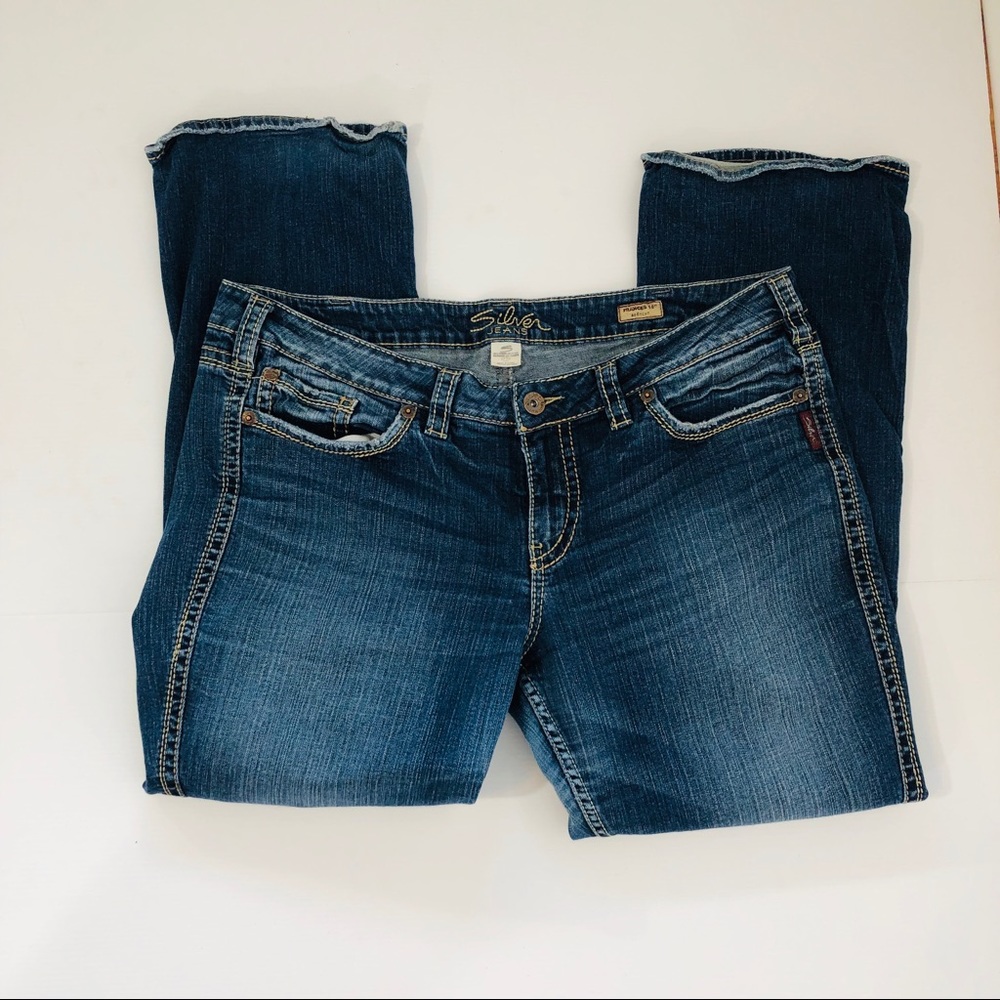 18 W Silver Bootcut Denim Jeans “Frances”